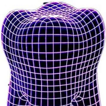 Tooth Shape 3D Illusion LED Lamp - Unique Design