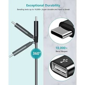 USB C OTG Adapter with PD Charging for iPhone & Galaxy