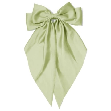 Elegant Large Hair Bows for Women - Silky Satin Hair Accessories