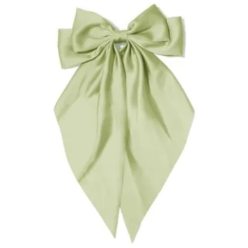 Elegant Large Hair Bows for Women - Silky Satin Hair Accessories