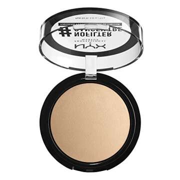 NYX PROFESSIONAL MAKEUP #NoFilter Finishing Powder, Pressed Setting Powder - Medium Olive