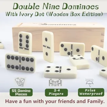 Quality Smilejoy Dominoes Set for Fun Family Game Nights