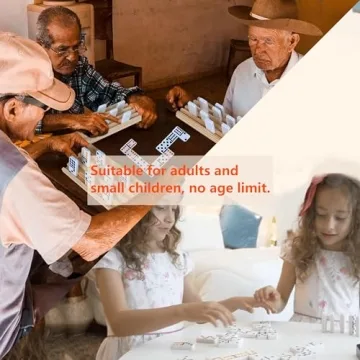 Quality Smilejoy Dominoes Set for Fun Family Game Nights