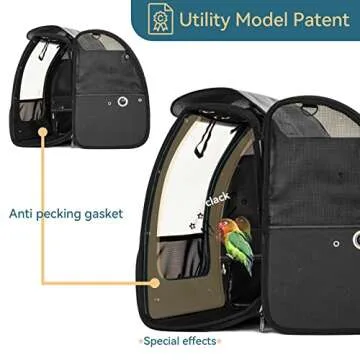 Petsfit Bird Carrier for Travel and Outdoor Use