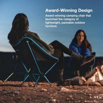 Helinox Chair One Original Lightweight, Compact, Collapsible Camping Chair, Rainbow Bandana