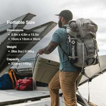 Helinox Chair One Original Lightweight, Compact, Collapsible Camping Chair, Rainbow Bandana