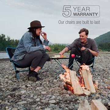 Helinox Chair One Original Lightweight, Compact, Collapsible Camping Chair, Rainbow Bandana