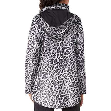INTL d.e.t.a.i.l.s Women's Midweight Pack-it-in-a-Pouch Vestee Jacket, Snow Leopard Gray Combo, S