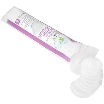 ForPro Pure & Natural Stitched Cotton Rounds for Face (400-Count), 100% Pure Cotton Makeup Remover Pads, Hypoallergenic, Lint-Free, Vegan & Cruelty-Free, Pack of 4-100 Cotton Pads