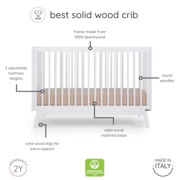 dadada Baby Soho Crib - Convertible, GREENGUARD Certified