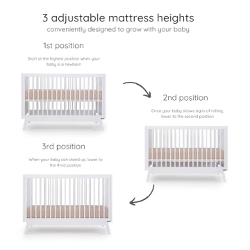 dadada Baby Soho Crib - Convertible, GREENGUARD Certified