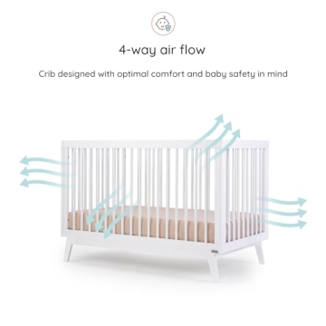 dadada Baby Soho Crib - Convertible, GREENGUARD Certified
