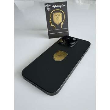 AlphaDesignLuxe 24K Gold Protection Sticker for Mobile Devices