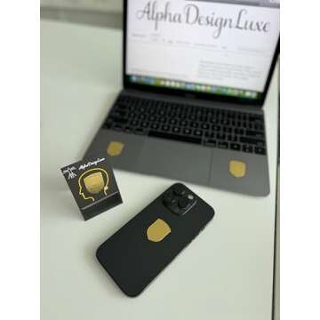 AlphaDesignLuxe 24K Gold Protection Sticker for Mobile Devices