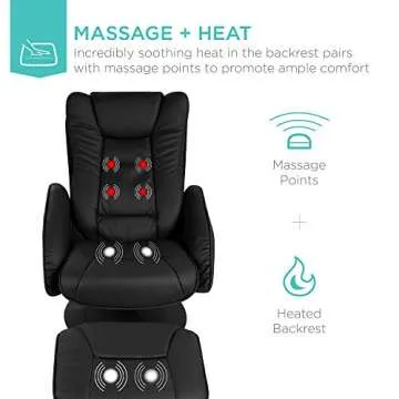 Comfortable Electric Massage Recliner Chair with Ottoman