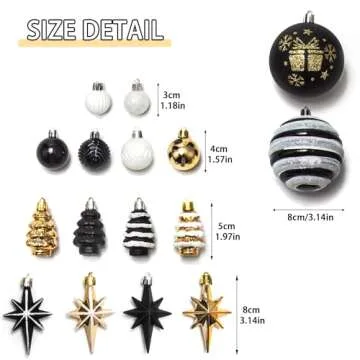 59ct Shatterproof Christmas Ball Ornaments Set - Deer Theme