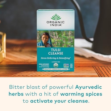 Organic India Tulsi Detox Tea - Stress Relief & Cleansing