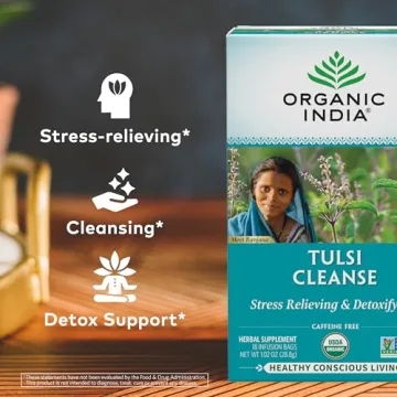 Organic India Tulsi Detox Tea - Stress Relief & Cleansing