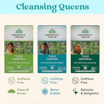 Organic India Tulsi Detox Tea - Stress Relief & Cleansing