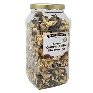 The Wild Mushroom Co. Dried Gourmet Mix European Mushrooms 12 Ounces (340g)