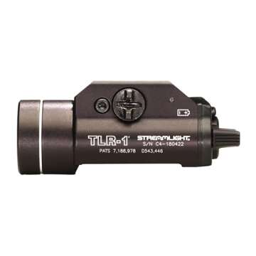 Streamlight 69110 TLR-1 300-Lumen Weapon Mounted Light with Rail Locating Keys for Glock Style, 1913 Picatinny, S&W 99/TSW, and Beretta 90two, Black