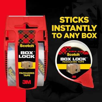 Scotch Box Lock Packaging Tape with Extreme Grip