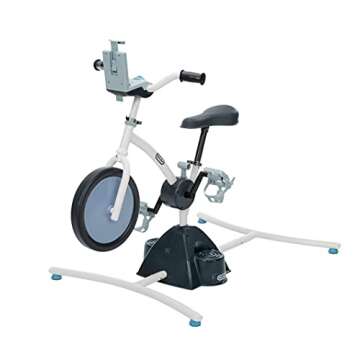 Little Tikes Pelican Explore & Fit Cycle Adjustable Play Fitness Exercise Equipment Stationary Bike ...