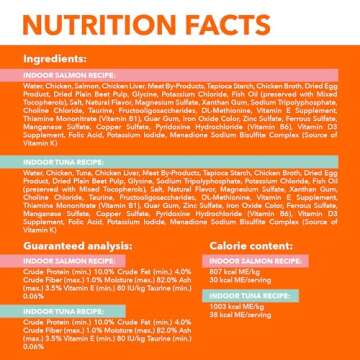 Iams Perfect Portions Indoor Adult Grain Free Wet Cat Food Pate Variety Pack, Salmon and Tuna Recipes, 2.6 oz. Easy Peel Twin-Pack Trays (12 Count, 24 Servings)