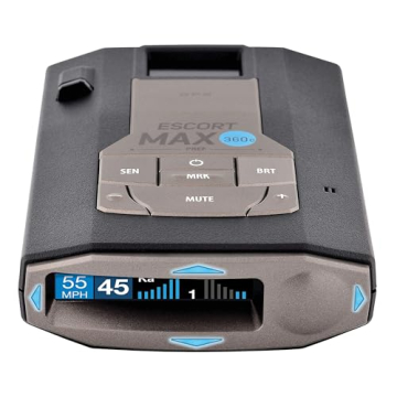 Escort MAXcam 360c Radar Detector - WiFi, 360° Protection, Long Range