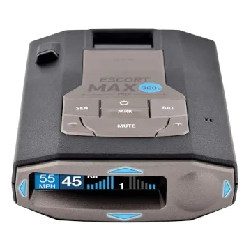 Escort MAXcam 360c Radar Detector - WiFi, 360° Protection, Long Range