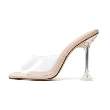 Vivianly Clear Heel Sandals for Stylish Comfort