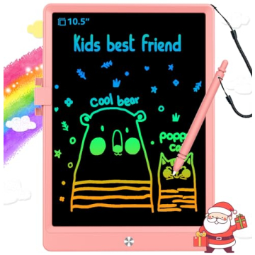 BUKEBU 10.5 Inch LCD Writing Tablet Colorful Drawing Pad Kids