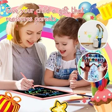 BUKEBU 10.5 Inch LCD Writing Tablet Colorful Drawing Pad Kids