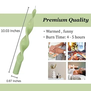 Unique Spiral Taper Candles for All Occasions - Set of 2