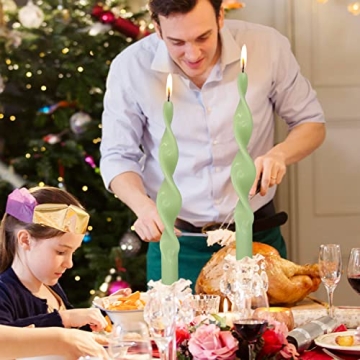 Unique Spiral Taper Candles for All Occasions - Set of 2