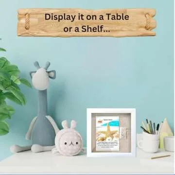 Tasse Verre 8x8 White Shadow Box Frame for Keepsakes