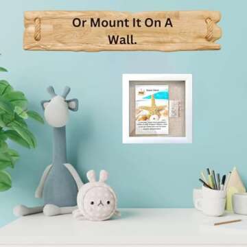 Tasse Verre 8x8 White Shadow Box Frame for Keepsakes