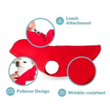 Gooby Fleece Vest Hoodie for Small Dogs - Winter Warmth