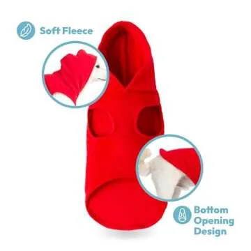 Gooby Fleece Vest Hoodie for Small Dogs - Winter Warmth