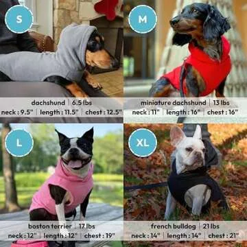 Gooby Fleece Vest Hoodie for Small Dogs - Winter Warmth