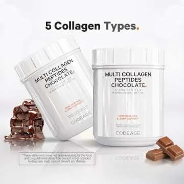 Codeage Multi Collagen Chocolate Protein Powder - 5 Types