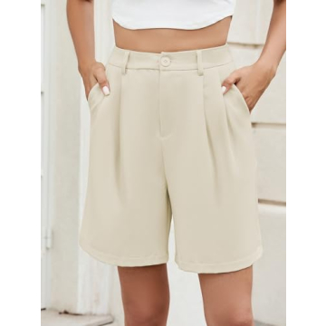 Stylish High Waist Bermuda Shorts for Summer Comfort