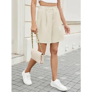 Stylish High Waist Bermuda Shorts for Summer Comfort