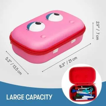 ZIPIT Beast Pink Pencil Box for Girls - Roomy & Durable