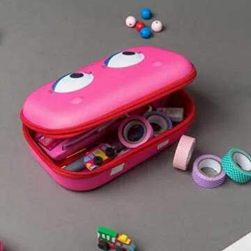 ZIPIT Beast Pink Pencil Box for Girls - Roomy & Durable