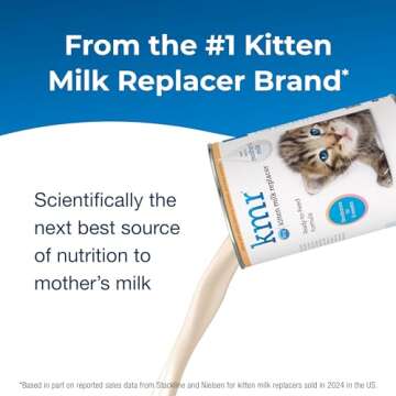 Pet-Ag KMR Kitten Milk Replacer Liquid - 11 oz - Ready-to-Feed Kitten Formula with Vitamins for Kitt...