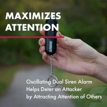 SABRE Personal Alarm with 120dB Siren - Safety Device