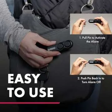 SABRE Personal Alarm with 120dB Siren - Safety Device
