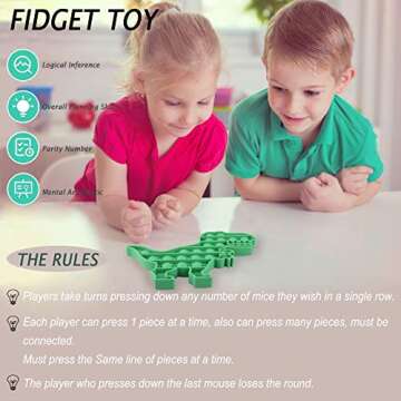 Pop Fidget Toys Push Pop Bubble Fidget Sensory Toy for Autistic Children Stress Anxiety Relief Simpl...
