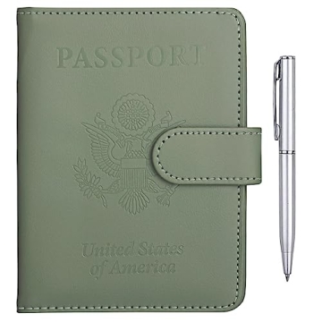 TIGARI Passport Holder for Travel, Rfid Passport Cover for Women Men, Leather Passport Wallet Protec...